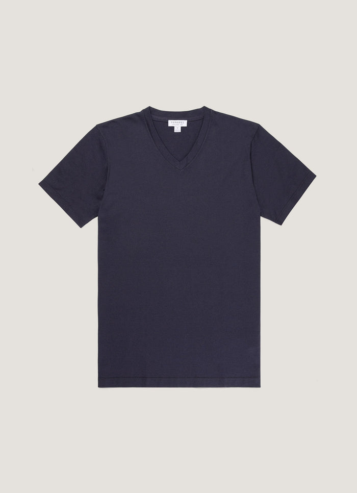 Men's Riviera V-neck T-shirt in Navy