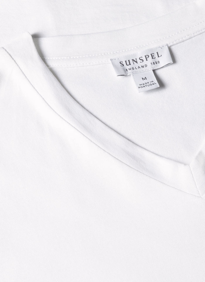 Men's Riviera V-neck T-shirt in White