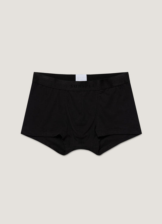 Men's Sea Island Cotton Trunks in Black