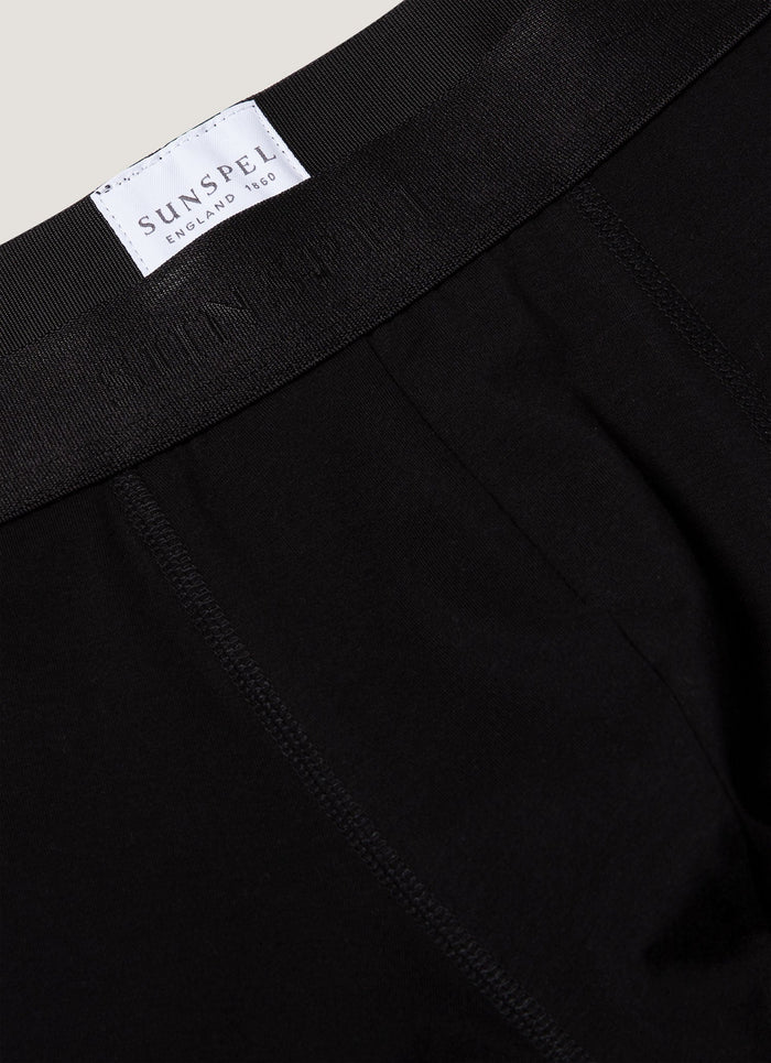 Men's Stretch Cotton Trunks in Black