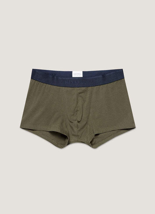 Men's Stretch Cotton Trunks in Khaki