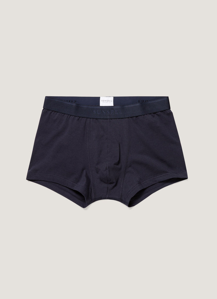 Men's Stretch Cotton Trunks in Navy
