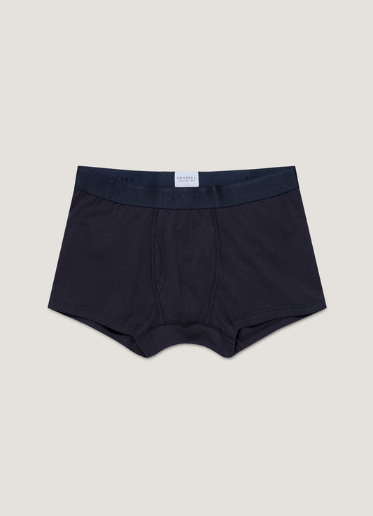 Men's Superfine Cotton Trunks in Navy