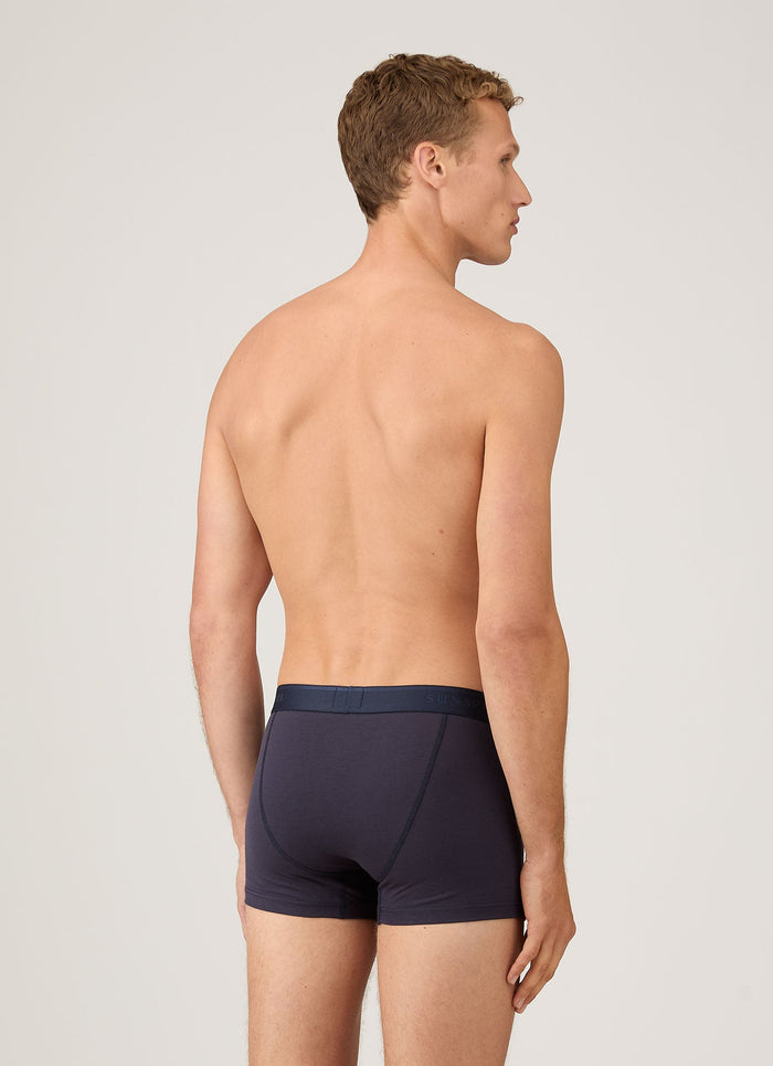 Men's Superfine Cotton Trunks in Navy