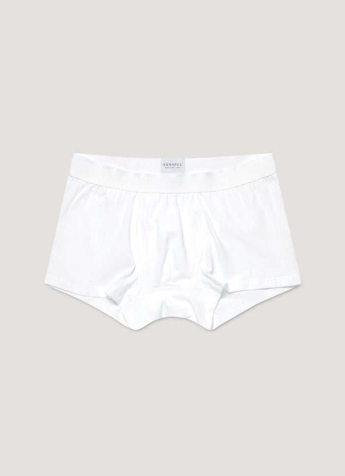 Men's Superfine Cotton Trunks in White