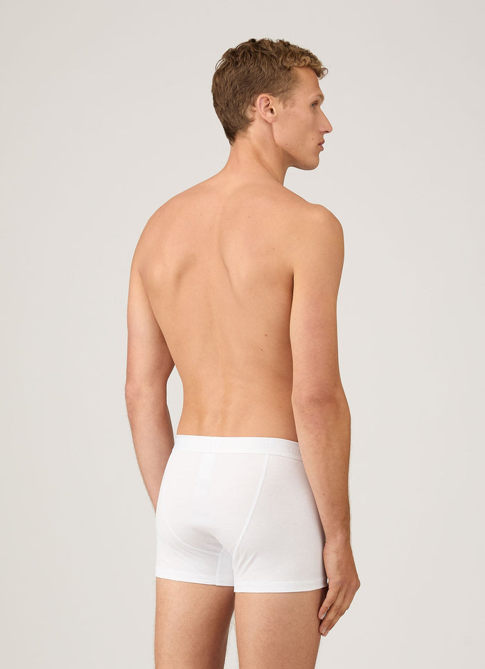 Men's Superfine Cotton Trunks in White