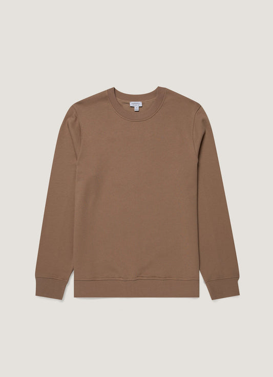 Men's Supima Loopback Sweatshirt in Dark Cedar