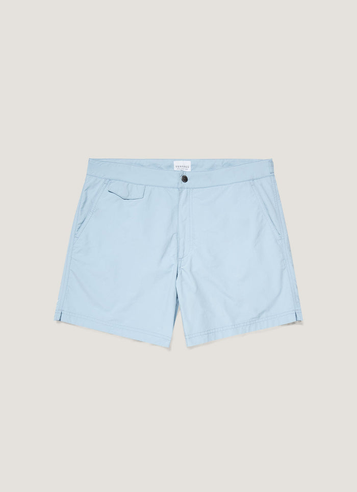 Men's Tailored Swim Short in Light Blue