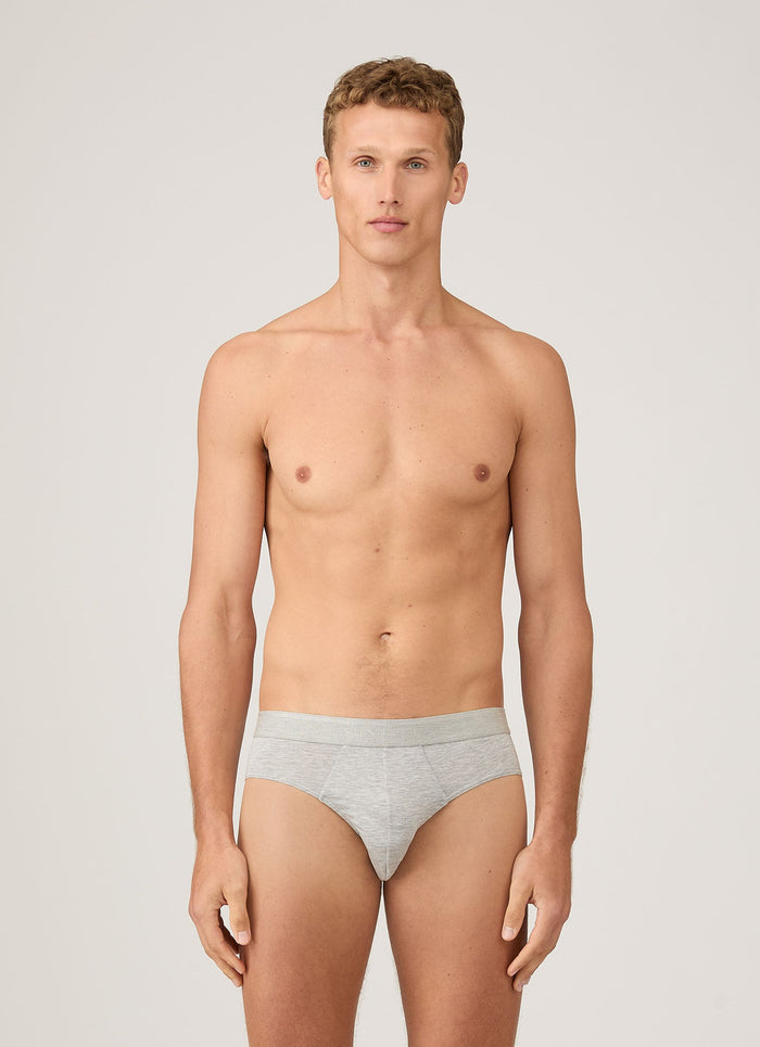 Men's Tencel™ Briefs in Grey Melange