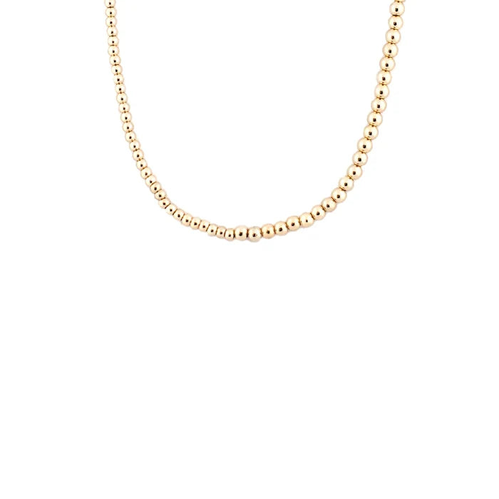 Metal Beaded Choker in Gold - Madison's Niche