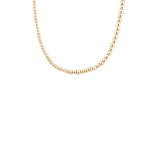 Metal Beaded Choker in Gold - Madison's Niche