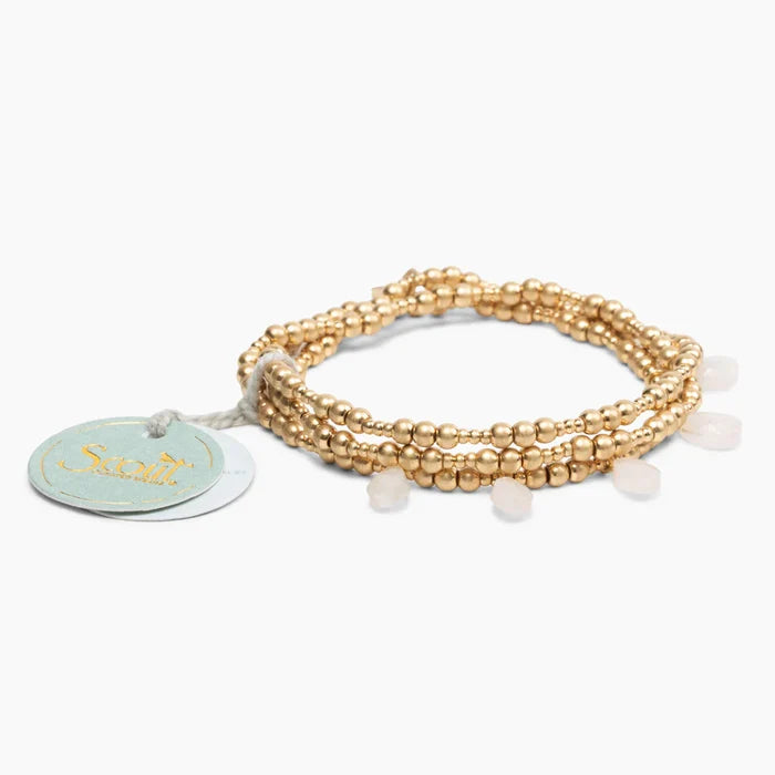 Metal Wrap Bracelet- Rose - Madison's Niche