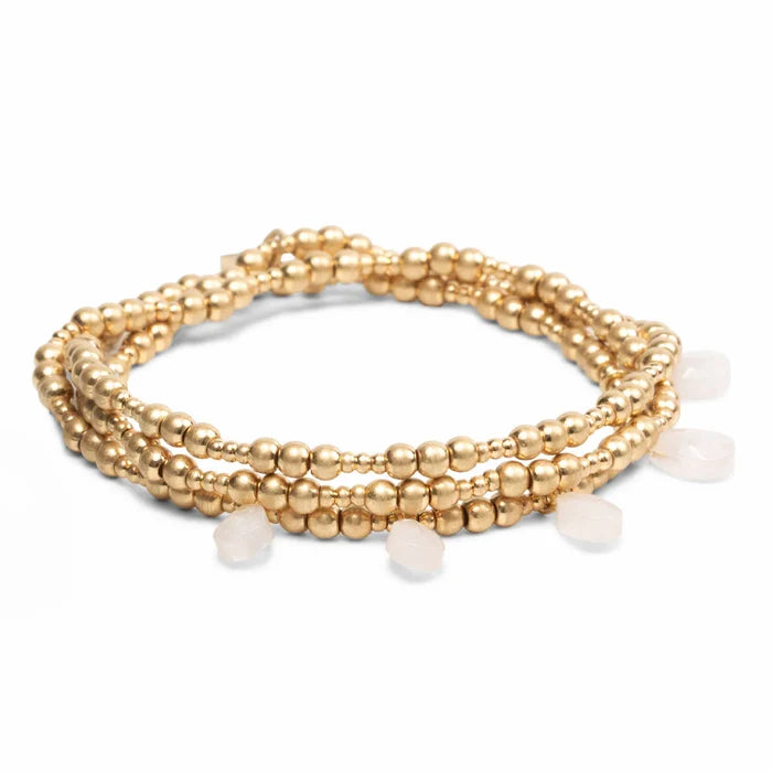 Metal Wrap Bracelet- Rose - Madison's Niche