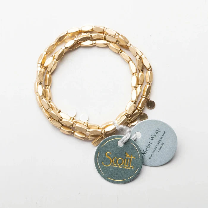 Metal Wrap Bracelet- Turquoise - Madison's Niche
