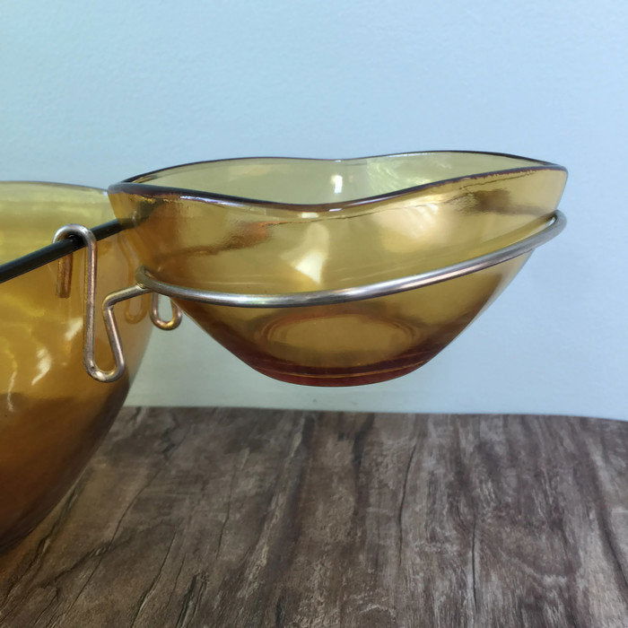 Mid Century Chip and Dip Set at Duckwells