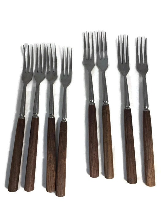 Mid Century Serving Fondue Forks at Duckwells