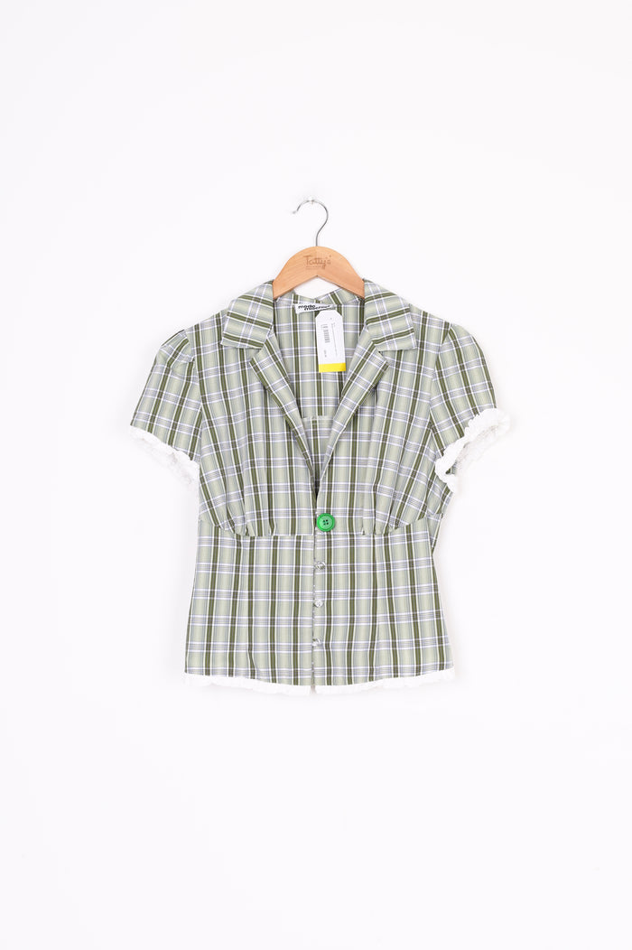 Mode mischief Womens Green Shirt Size M