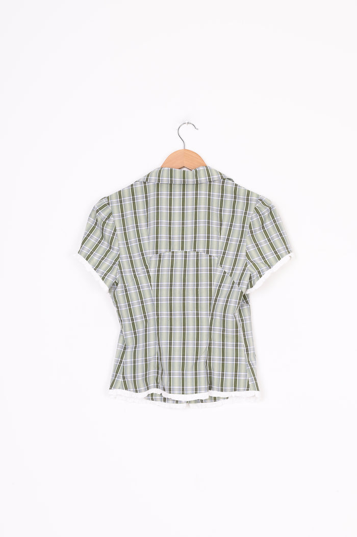 Mode mischief Womens Green Shirt Size M