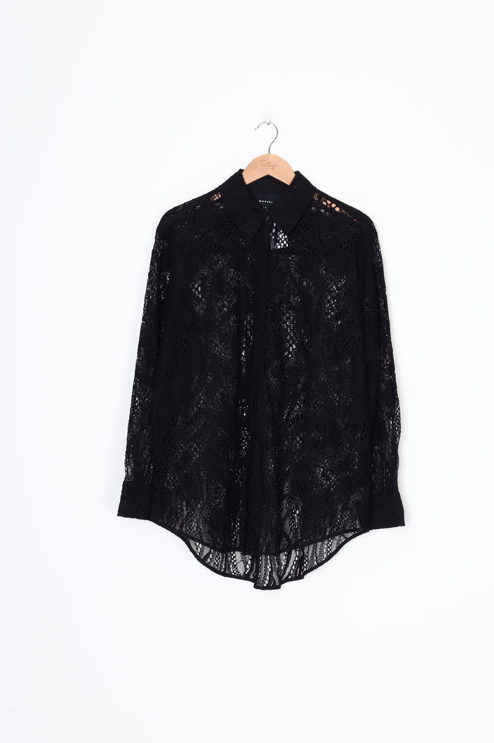 Moochi Womens Black Shirt Size 8