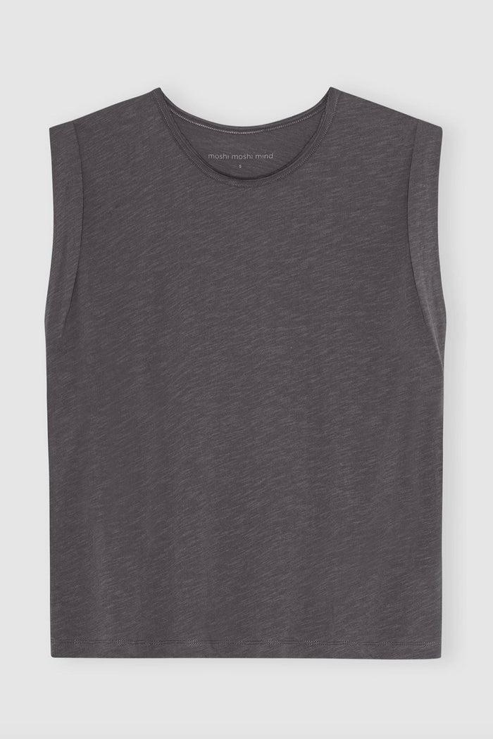Moshi Moshi Accept Tank Top Dark Grey