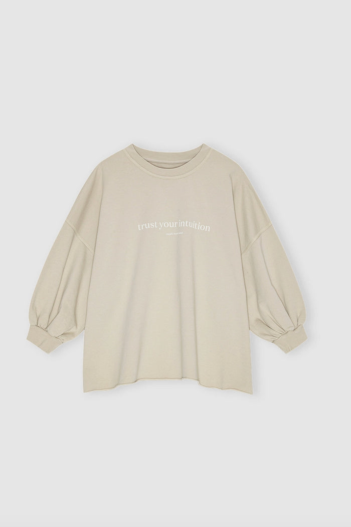 Moshi Moshi Mind Mantra Sweat Pure Beige