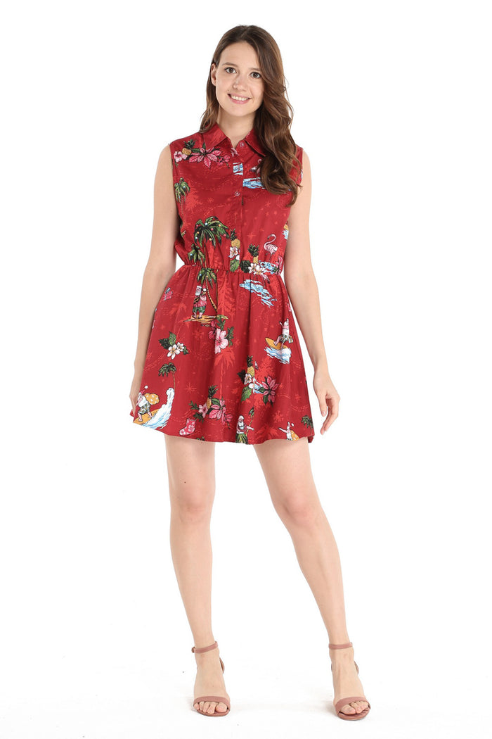 Mother Daughter Set in Christmas Red