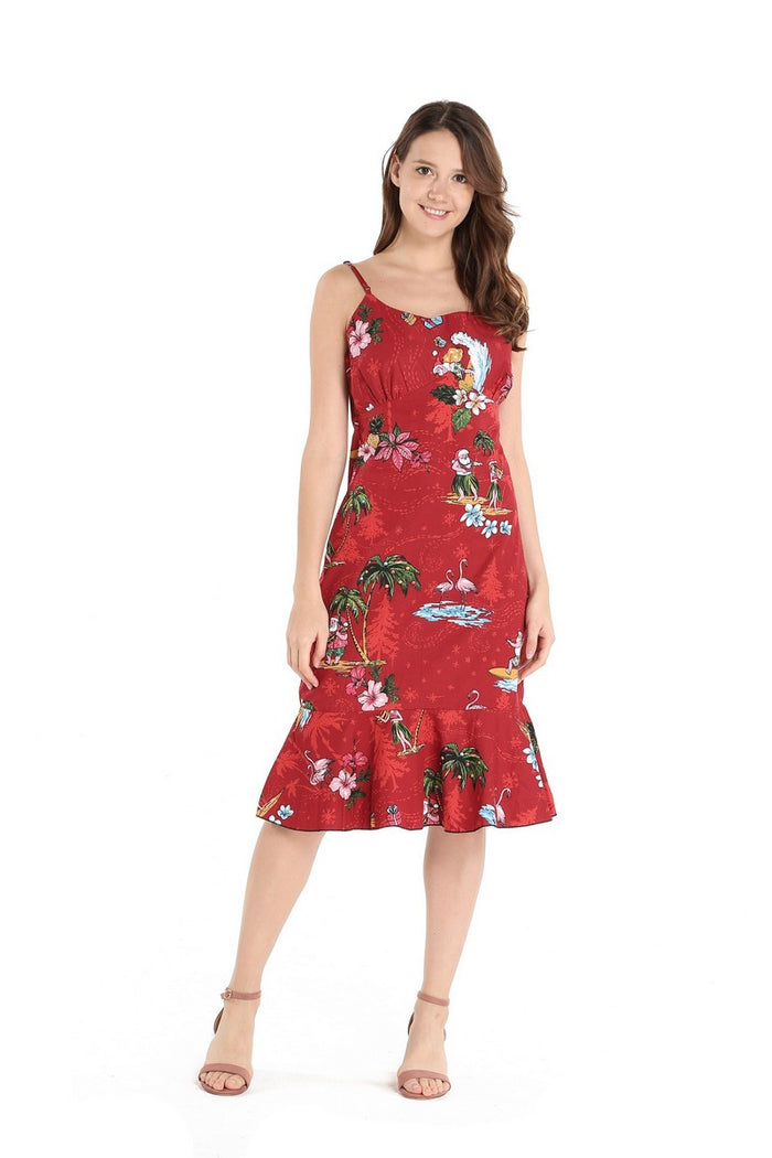 Mother Daughter Set in Christmas Red