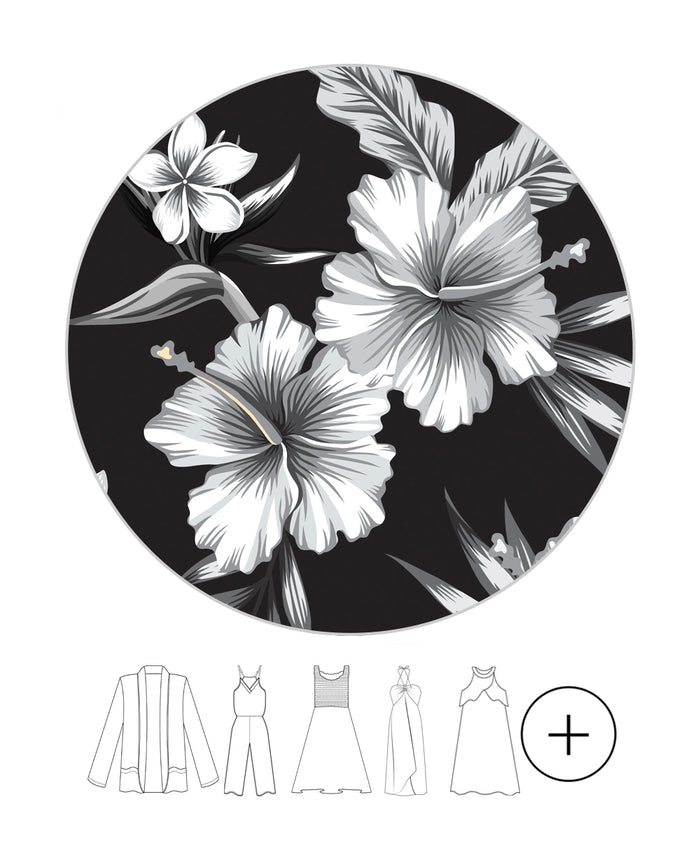 Mother Daughter Set in Midnight Bloom