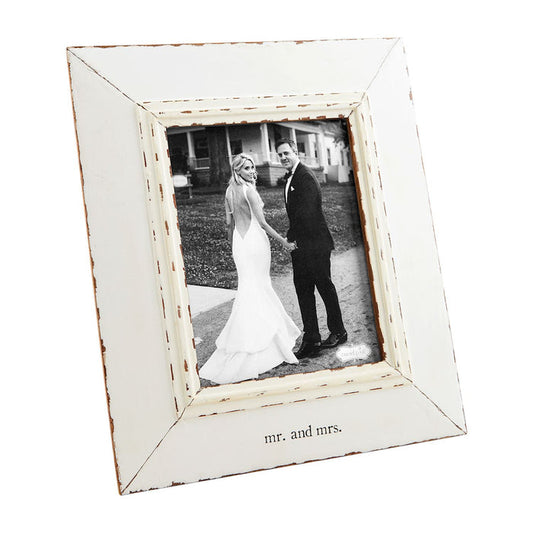 Mr. & Mrs. Large Distressed Frame - Madison's Niche