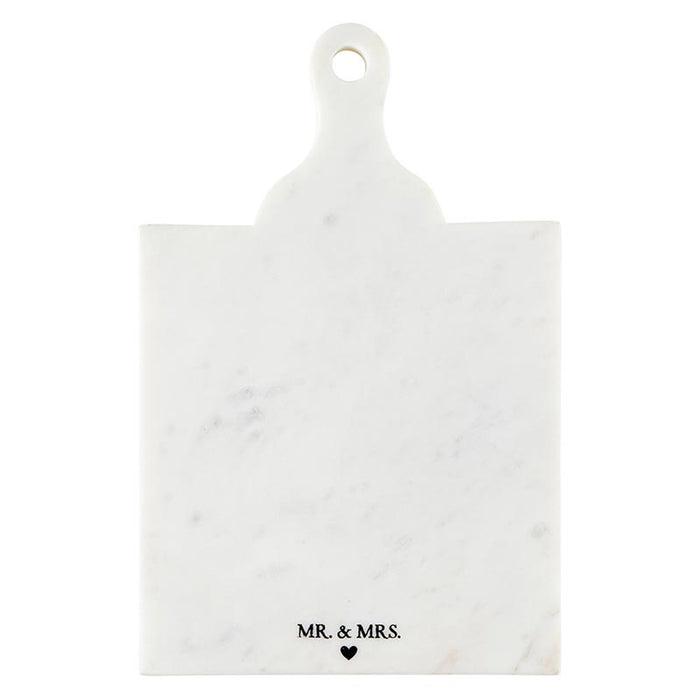 "Mrs. & Mr." Marble Board with Handle - Madison's Niche