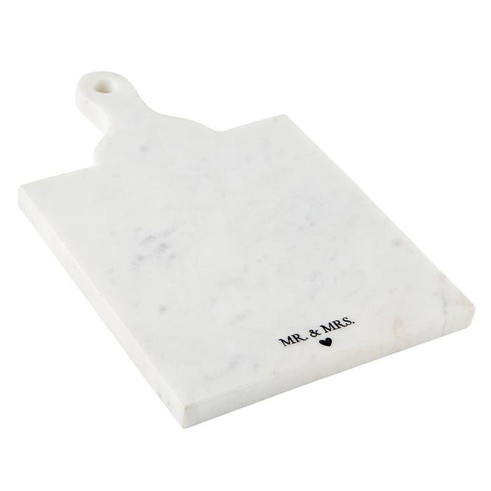 "Mrs. & Mr." Marble Board with Handle - Madison's Niche
