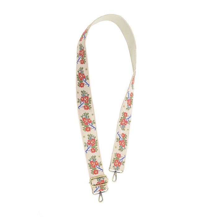 Multi Blossom Branch Guitar Strap - Madison's Niche