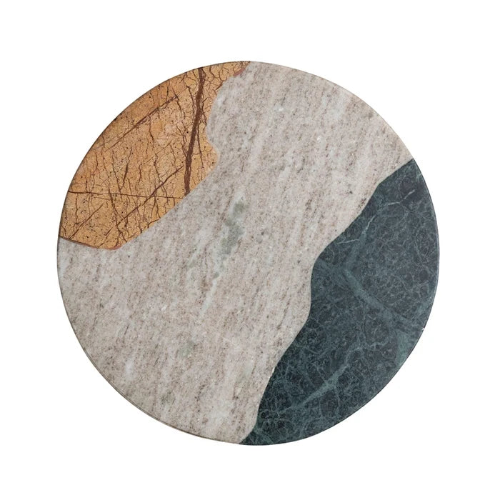 Multicolor Round Marble Cheese Board - Madison's Niche