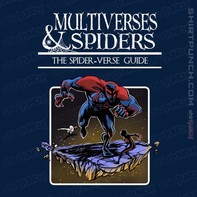 Secret_Shirts Magnets / 3"x3" / Navy Multiverses And Spiders