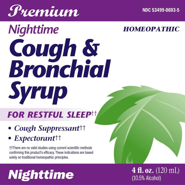 Nature's Way Boericke & Tafel Nighttime Cough & Bronchial Syrup, Cough Suppressant??, Promotes Restful Sleep??, 4 Fl. Oz - The Oasis of Health