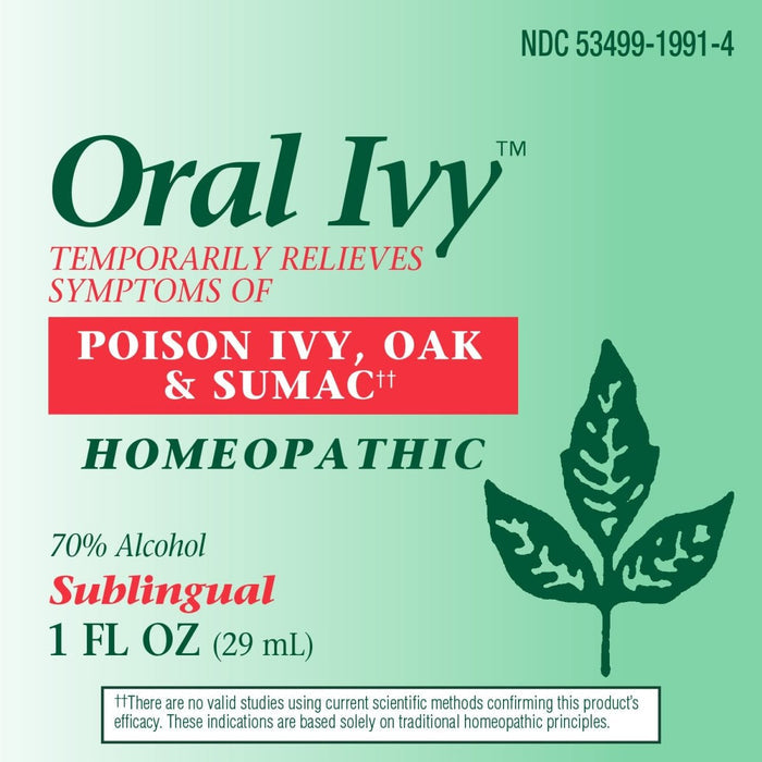 Nature's Way Boericke & Tafel Oral Ivy Liquid, Poison Ivy & Oak Treatment**, Relieves Itching & Burning**, 1 Fl. Oz - The Oasis of Health