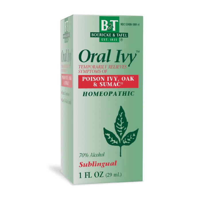 Nature's Way Boericke & Tafel Oral Ivy Liquid, Poison Ivy & Oak Treatment**, Relieves Itching & Burning**, 1 Fl. Oz - The Oasis of Health