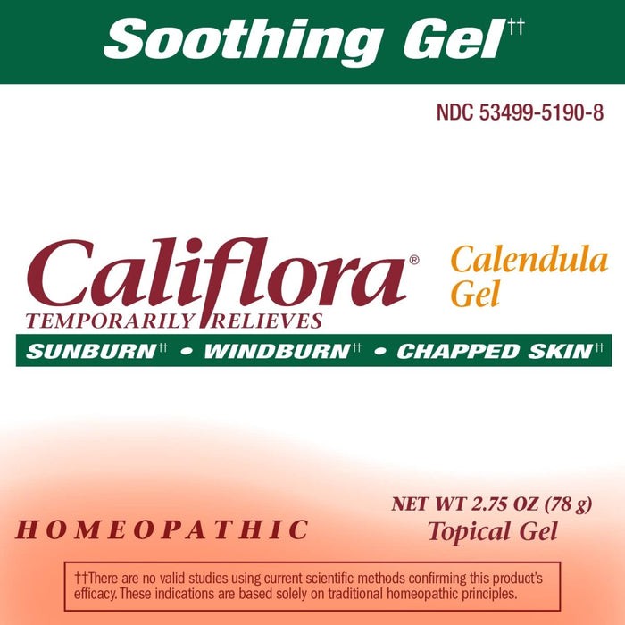 Nature's Way Califlora Calendula Gel, Temporarily Relieves Sunburn, Windburn & Chapped Skin??, 2.75 oz - The Oasis of Health