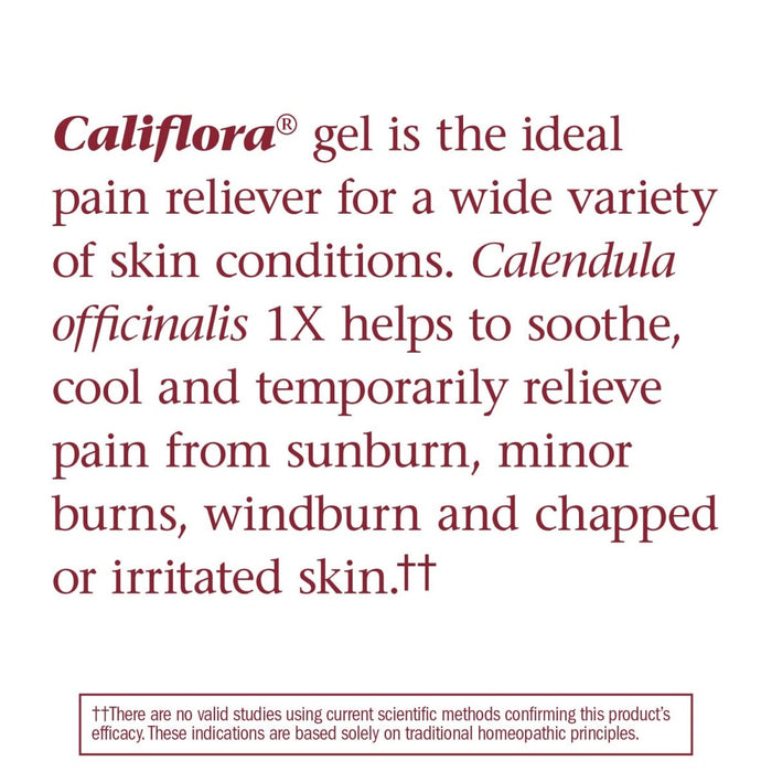Nature's Way Califlora Calendula Gel, Temporarily Relieves Sunburn, Windburn & Chapped Skin??, 2.75 oz - The Oasis of Health