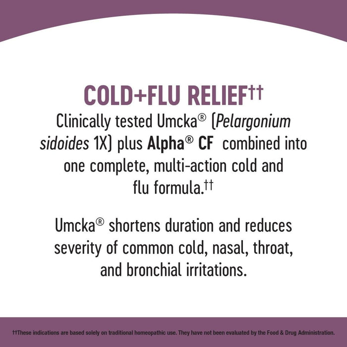 Nature's Way Umcka? Cold+Flu FastActives?, Shortens Colds & Reduces Severity, Fever**, Minor Aches/Pains**, 10 Packets - The Oasis of Health