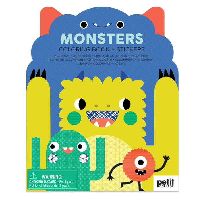 *NEW* Coloring Book + Stickers: Monsters