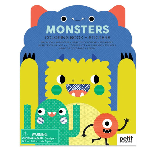 *NEW* Coloring Book + Stickers: Monsters