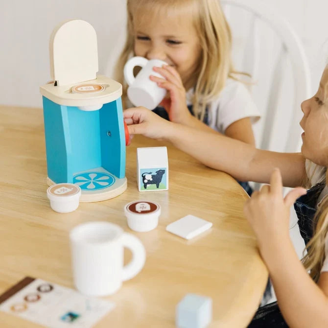 *NEW* Melissa & Doug Brew & Serve Wooden Coffee Set