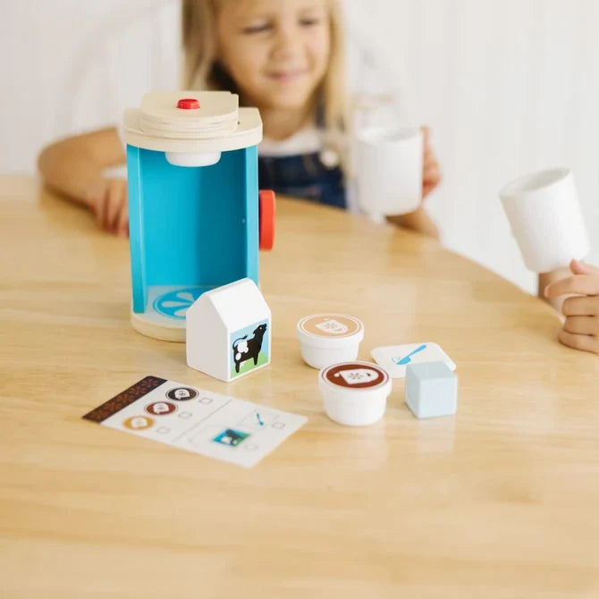 *NEW* Melissa & Doug Brew & Serve Wooden Coffee Set