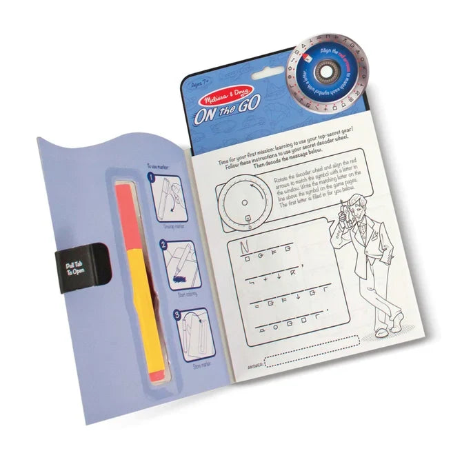 *NEW* Melissa & Doug On-the-Go Secret Decoder Game Book