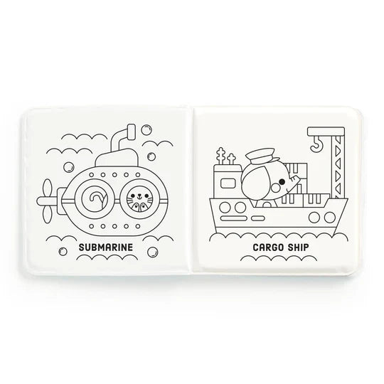 *NEW* Mudpuppy Color Magic Bath Book: Busy Boats