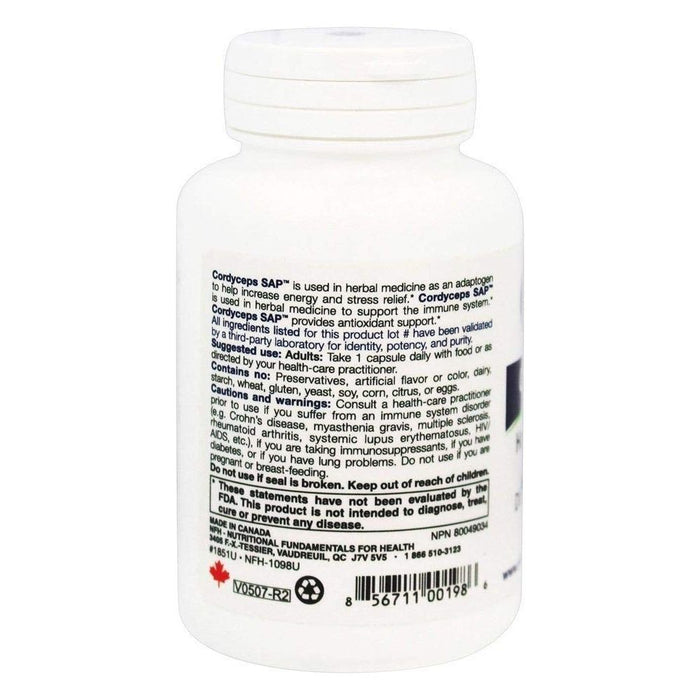 NFH - Cordyceps SAP - 60 Capsules - The Oasis of Health
