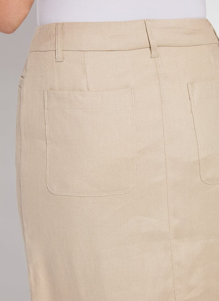 Nixie Linen Long Pencil Skirt - Madison's Niche