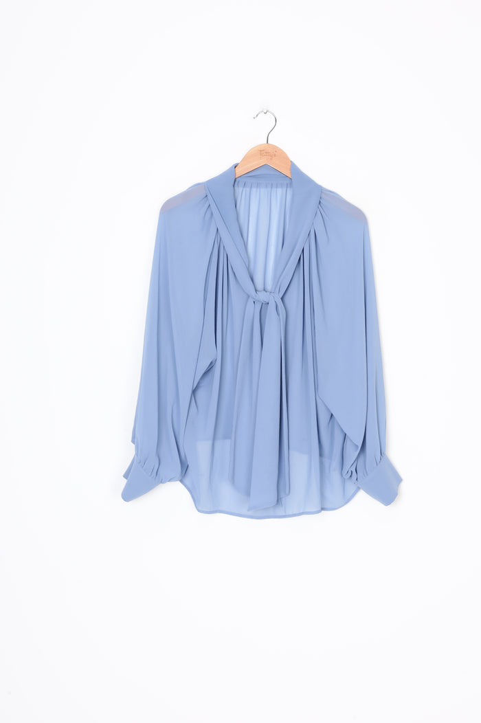 No Label Womens Blue Blouse Size L