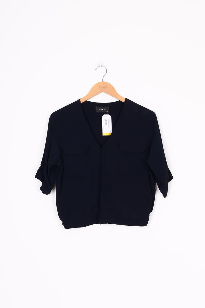 Nom*d Womens Black Blouse Size 12